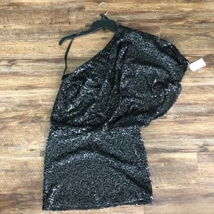 Jessica Simpson sequin one shoulder dress